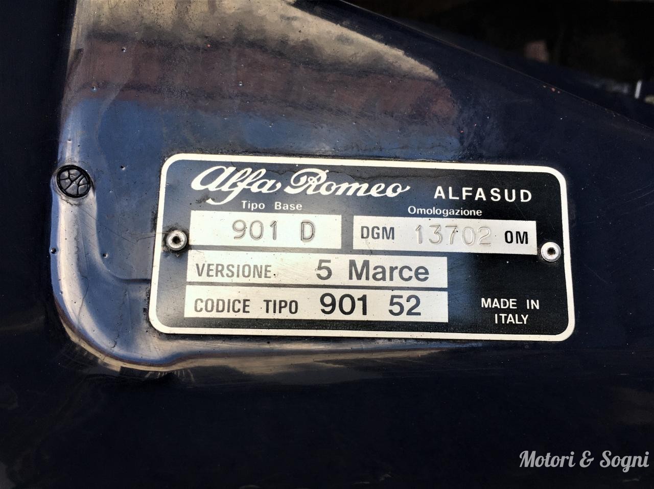 Alfa Romeo Alfasud 1.2 Super - Iscritta ASI con CRS