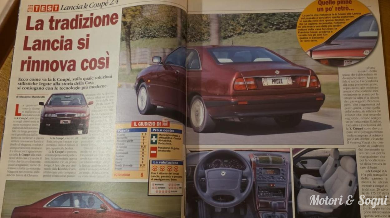Lancia k Coupé 2.4 20V PRESENTAZIONE